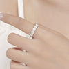 Wholesale Ring 925 Sterling Silver Geometric Design Diamond