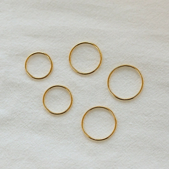 Wholesale Ring 925 Sterling Silver Geometric Electroplated Simple Thin Ring