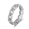 Wholesale Ring 925 Sterling Silver Geometric Electroplated