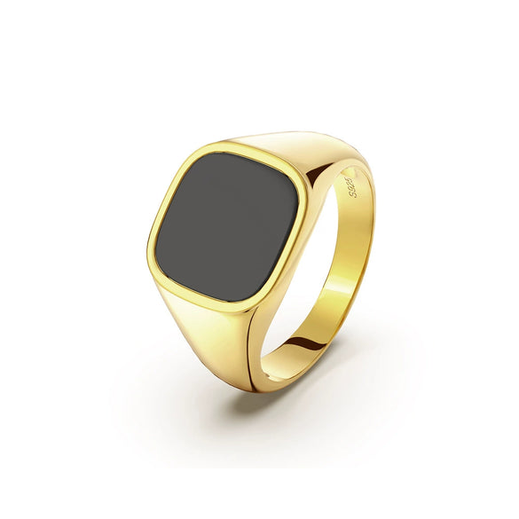 Wholesale Ring 925 Sterling Silver Geometric Electroplated