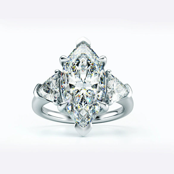 Wholesale Ring 925 Sterling Silver Geometric Electroplating