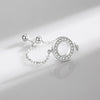Wholesale Ring 925 Sterling Silver Geometric Hollow Microinlay Seiko Design Women's Jewelry