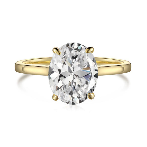 Wholesale Ring 925 Sterling Silver Geometric Light Luxury Style With Snowflake Cut Zircon And Simulation Diamond Electroplated For Women