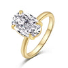 Wholesale Ring 925 Sterling Silver Geometric Light Luxury Style With Snowflake Cut Zircon And Simulation Diamond Electroplated For Women
