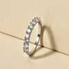 Wholesale Ring 925 Sterling Silver Geometric Microinlaid Zircon Electroplated Fashion Ol Style