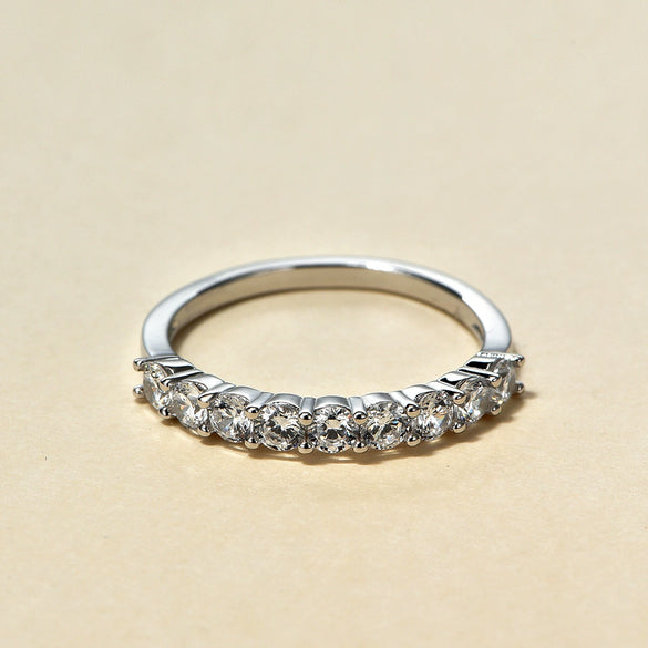 Wholesale Ring 925 Sterling Silver Geometric Microinlaid Zircon Electroplated Fashion Ol Style