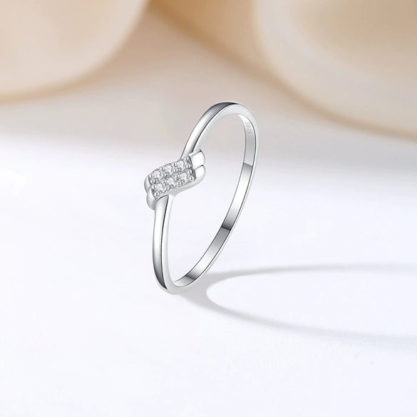 Wholesale Ring 925 Sterling Silver Geometric Simple Design