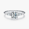 Wholesale Ring 925 Sterling Silver Geometric Style Gem Inlaid For Women