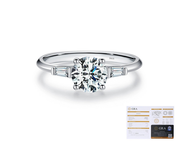 Wholesale Ring 925 Sterling Silver Geometric Style Gem Inlaid For Women