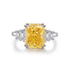 Wholesale Ring 925 Sterling Silver Geometric Style Ice Flower Cut Electroplating