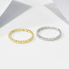 Wholesale Ring Sterling Silver Geometric Zircon Set With Diamonds Women's Simple Luxury Style