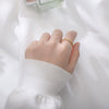 Wholesale Ring 925 Sterling Silver Heartshaped Zircon Retro Elegant