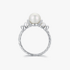 Wholesale Ring 925 Sterling Silver Literary Natural Geometric Inlaid With Pearls