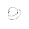 Wholesale Ring 925 Sterling Silver Microinlaid Zircon Geometric Electroplated