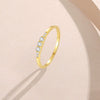 Wholesale Ring 925 Sterling Silver Round Geometric Retro Light Luxury 18K Gold Plated For Women