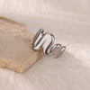 Wholesale Ring Titanium Steel And Stainless Steel Geometric Style 18K Gold Plated