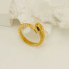 Wholesale Ring 316L Stainless Steel Animal Zodiac Rhombus Shaped Electroplated Retro Normcore Style