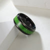 Wholesale Ring Titanium Steel Carbon Fiber Geometric Style Electroplating Unisex