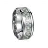 Wholesale Ring Titanium Steel Carbon Fiber Geometric Style Electroplating Unisex