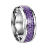 Wholesale Ring Titanium Steel Carbon Fiber Geometric Style Electroplating Unisex