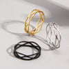 Wholesale Ring Titanium Steel Circle Cross Shape Luxury Fashion Female Niche Design Electroplated