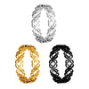 Wholesale Ring Titanium Steel Four Leaf Flower Hollow Laser Cutting Electroplated Women's Ring