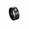 Wholesale Ring Titanium Steel Geometric Celtic Knot Viking Rune Laser Marking Unisex