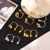 Wholesale Ring 316L Stainless Steel Geometric Design Electroplated Unisex