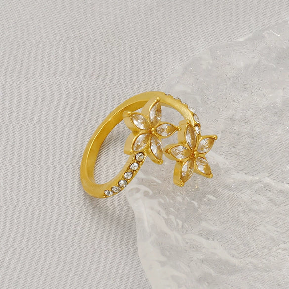 Wholesale Ring Titanium Steel Geometric Electroplated Fashion Light Luxury