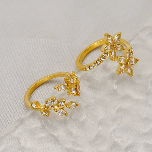 Wholesale Ring Titanium Steel Geometric Electroplated Fashion Light Luxury