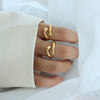 Wholesale Ring 316L Stainless Steel Geometric Electroplated Women's Personalized Style