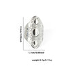Wholesale Ring Titanium Steel Geometric Hollow Heart Flower Leaves Letters Numbers Text Electroplated Unisex Opening