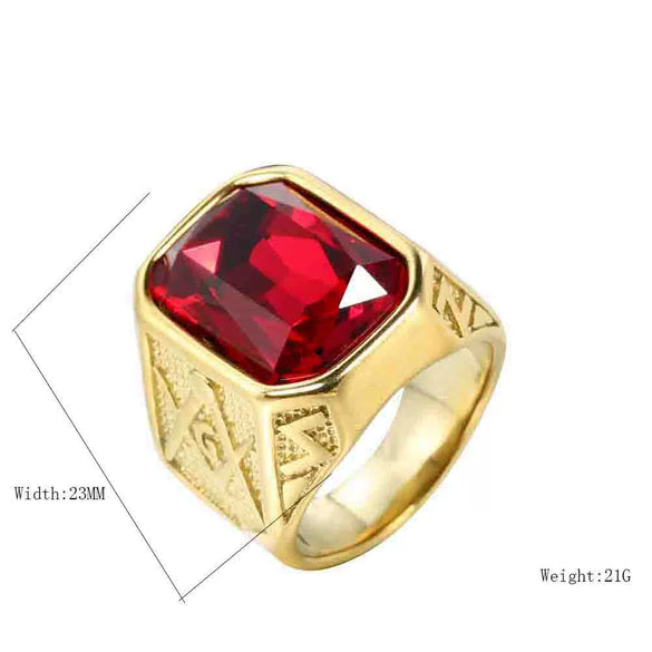 Wholesale Ring Titanium Steel Geometric Polishing Men's
