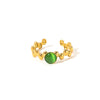 Wholesale Ring Titanium Steel Geometric Retro Light Luxury Electroplating For Women