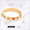 Wholesale Ring Titanium Steel Gold Plated Rainbow Diamond Stacked Animal Zodiac Geometric U Shaped Cartoon Character Design For Women