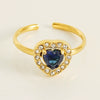 Wholesale Ring 316L Stainless Steel Highend Geometric Style Doublelayer Zirconiaembedded Love Ring For Women