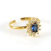 Wholesale Ring 316L Stainless Steel Highend Geometric Style Doublelayer Zirconiaembedded Love Ring For Women