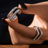 Wholesale Ring 316L Stainless Steel 18K Gold Plated Ushaped Geometric Simple Style