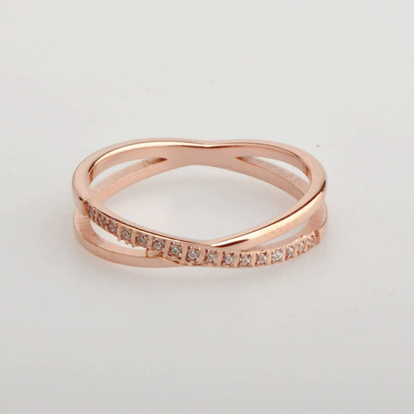 Wholesale Ring Titanium Steel 18K Rose Gold Plated The Crown Pattern For Women