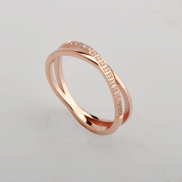 Wholesale Ring Titanium Steel 18K Rose Gold Plated The Crown Pattern For Women