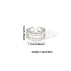 Wholesale Ring Titanium Steel Multi Layer Geometric Disc Electroplated With Letters Numbers Text