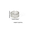 Wholesale Ring Titanium Steel Multi Layer Geometric Disc Electroplated With Letters Numbers Text