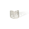 Wholesale Ring Titanium Steel Multi Layer Geometric Disc Electroplated With Letters Numbers Text