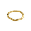 Wholesale Ring Titanium Steel Plated Gold Geometric Style Women's