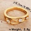 Wholesale Ring Titanium Steel Retro Vintage Geometric Electroplating Design For Women