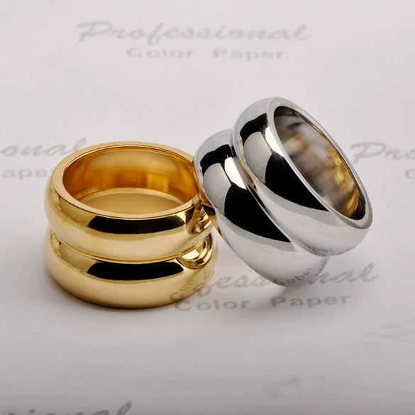 Wholesale Ring Titanium Steel Simple Style With Letters Numbers Text Electroplating For Women