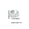 Wholesale Ring Titanium Steel Snakeshaped Interwoven Heart Shape Flower Leaves Letters Numbers Text Electroplated Retro Unisex