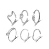Wholesale Ring Zinc Alloy Geometric Old Style Women's Multijoint Love Ring Set