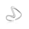 Wholesale Ring Zircon 18K Gold Plated Leaf Pattern Electroplating For Women