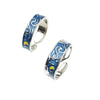 Wholesale Rings Alloy Geometric Oil Dripping Retro Fashion Couple Set